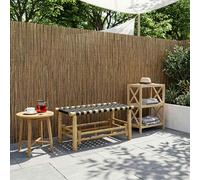 vidaXL Panca da giardino naturale, 80 x 38 x 40 cm, in bambù, spazi artistici, rettangolare, design moderno per uffici, case e spazi pubblici, una guida completa