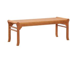 vidaXL Panchina da Giardino a 2 Posti 120 cm in Massello di Eucalipto