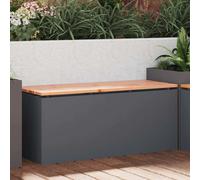vidaXL Panchina da giardino Antracite 100 x 40 x 43 cm Acciaio