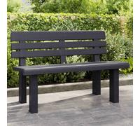 vidaXL Panchina da Giardino Antracite 110x52x71 cm in Polipropilene