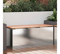 vidaXL Panchina da giardino Argento 100 x 40 x 43 cm