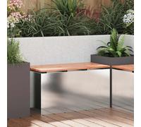 vidaXL Panchina da giardino Argento 80 x 40 x 43 cm