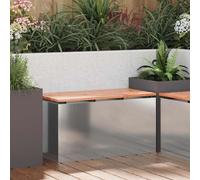 vidaXL Panchina da Giardino Argento 80 x 40 x 43 cm Acciaio zincato, Giardino e Terrazza, Panchina Moderna da Esterno, Mobili da Patio Durevoli e Stilosi per Relax e Ritrovi