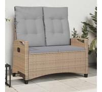 vidaXL Panchina da giardino Beige e Grigio Chiaro 105 x 60 x 112 cm