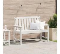 vidaXL Panchina da giardino Bianco 120 x 59 x 88 cm HDPE
