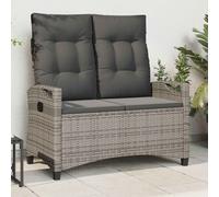 vidaXL Panchina da giardino Grigio e Grigio Scuro 105 x 60 x 112 cm