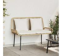 vidaXL Panchina da Giardino Nero, Antracite 109 x 63 x 83 cm