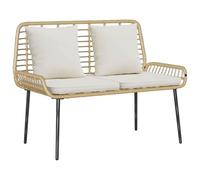 vidaXL Panchina da Giardino Nero, Antracite 109 x 63 x 83 cm