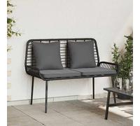 vidaXL Panchina da Giardino Nero, Antracite 109 x 63 x 83 cm