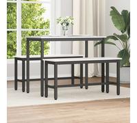 vidaXL Panchina da pranzo Bianco 100 x 32,5 x 49 cm