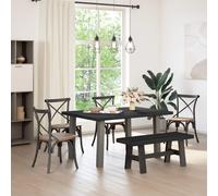 vidaXL Panchina da pranzo NOAIN 120 x 41 x 45 cm, Panca Rettangolare in Pino per Sala da Pranzo, Seduta Versatile, Design a Listelli, Facile da Pulire