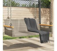 vidaXL Panchina Dondolo Grigia 109x62x40 cm in Polyrattan