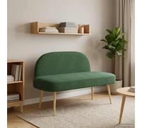vidaXL Panchina imbottita con schienale Verde giungla 110 x 60 x 76 cm