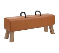 vidaXL panchina Marrone 110 x 30 x 45 cm Pelle Vera