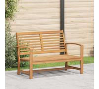 vidaXL panchina Marrone 110 x 65 x 76,5 cm Legno di teak solido