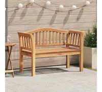 vidaXL panchina Marrone 120 x 53,5 x 85 cm Legno massello di teak