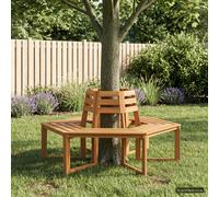 vidaXL Panchina per Alberi 2 pz 160 x 140 x 86 cm