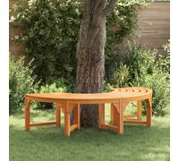 vidaXL Panchina per Alberi 4 -Seater 160 x 80 x 45cm Naturale