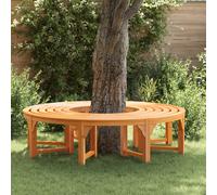 Panchina per Alberi 8 -Seater 2 pz 160 x 80 x 45cm Naturale
