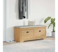vidaXL Panchina per corridoio BODO Marrone Miele 114 x 40 x 50 cm