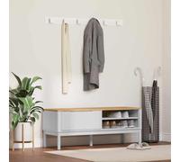 vidaXL Panchina per corridoio FLORO Bianco 115 x 40 x 45 cm