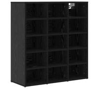 vidaXL Panchina Porta Scarpe in Quercia Nera 77.5 x 30 x 83.5 cm, Soluzione Minimalista in Legno ingegnerizzato, Resistente all'abrasione, per Uso Interno. Perfetta per corridoio o Soggiorno, armadi