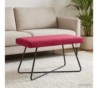 vidaXL panchina Rosso Vino 80 x 40 x 45 cm Velluto