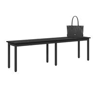 vidaXL panchina Rovere Nero 160 x 35 x 45 cm Legno ingegnerizzato