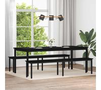 vidaXL panchina Rovere Nero 200 x 35 x 45 cm Legno ingegnerizzato