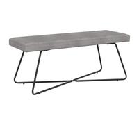 vidaXL panchina Grigio Chiaro 110 x 40 x 45 cm Velluto