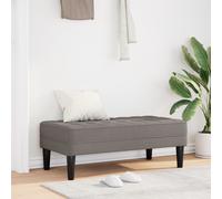 vidaXL panchina Tortora 113x57x39 cm Tessuto