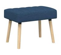vidaXL Panchina trapuntata a canale Blu 60 x 40 x 45 cm Tessuto, Panca rettangolare moderna, imbottitura a canali, elegante arredamento, versatile per corridoio, soggiorno, sala da pranzo