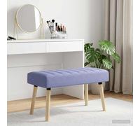 vidaXL Panchina trapuntata a canale Blu jeans 80 x 40 x 46 cm Tessuto, Panca rettangolare moderna, imbottitura a canali, elegante arredamento, versatile per corridoio, soggiorno, sala da pranzo