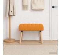 vidaXL Panchina trapuntata a canale Giallo Scuro 60 x 40 x 45 cm, Panca rettangolare moderna, imbottitura a canali, elegante arredamento, versatile per corridoio, soggiorno, sala da pranzo