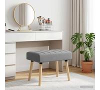 vidaXL Panchina trapuntata a canale Grigio Chiaro 60 x 40 x 45 cm