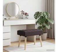 vidaXL Panchina trapuntata a canale Marrone Scuro 60 x 40 x 45 cm, Panca rettangolare moderna, imbottitura a canali, elegante arredamento, versatile per corridoio, soggiorno, sala da pranzo