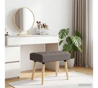 vidaXL Panchina trapuntata a canale Tortora 60 x 40 x 45 cm Tessuto, Panca rettangolare moderna, imbottitura a canali, elegante arredamento, versatile per corridoio, soggiorno, sala da pranzo