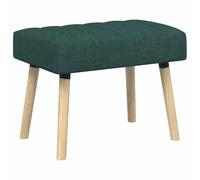 vidaXL Panchina trapuntata a canale Verde Scuro 60 x 40 x 45 cm, Panca rettangolare moderna, imbottitura a canali, elegante arredamento, versatile per corridoio, soggiorno, sala da pranzo