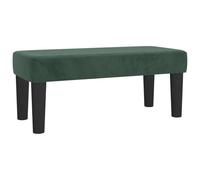 vidaXL Panca in velluto 70 x 30 x 30 cm Verde scuro