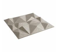vidaXL Pannelli da parete 12 pcs Beton Diamante 50 x 50 cm Schiuma XPS