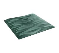 vidaXL Pannelli da parete 12 pcs Verde pietra 50 x 50 cm Schiuma XPS