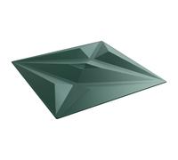 vidaXL Pannelli da parete 12 pcs Verde Stella 50 x 50 cm Schiuma XPS