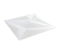 vidaXL Pannelli da parete 12 pz 50 x 50 cm Stella bianca Schiuma XPS
