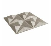 vidaXL Pannelli da parete 24 pezzi origami calcestruzzo 50 x 50 cm schiuma XPS, decorazione camera da letto, pannelli moderni da parete, facile da pulire, funzione 3D, design personalizzato per