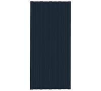 vidaXL Pannelli da Tetto 12 pz in Acciaio Zincato Antracite 100x45 cm