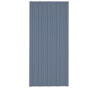vidaXL Pannelli da Tetto 36 pz in Acciaio Zincato Grigio 100x45 cm