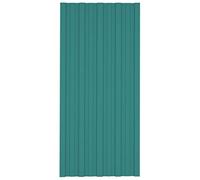 vidaXL Pannelli da Tetto 36 pz in Acciaio Zincato Verde 100x45 cm