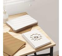 vidaXL Pannelli decorativi 150 pcs Bianco 21 x 30 x 0,27 cm