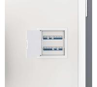 vidaXL Pannelli di accesso 2 pezzi Bianco letto col.grigio, anthra+ tetto anthra, tubo grigio scuro come campione e collegamento Plastica ABS