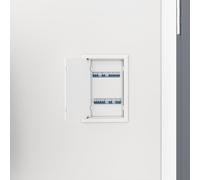 vidaXL Pannelli di Accesso 2 pz Bianco col.brown+ tetto anthra, tubo grigio scuro come campione e link plastica ABS